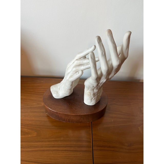 Arturo Toscanini’s Conductor’s Hands Sculpture Cybis Porcelain 1960's For Sale - Image 11 of 12