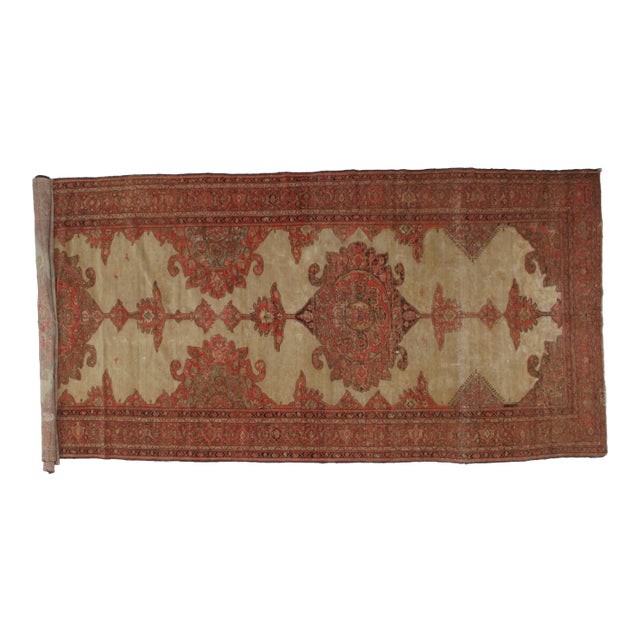 Early 20th Century Antique Persian Mishan Malayer Rug - 6′4″ × 16′1″ For Sale