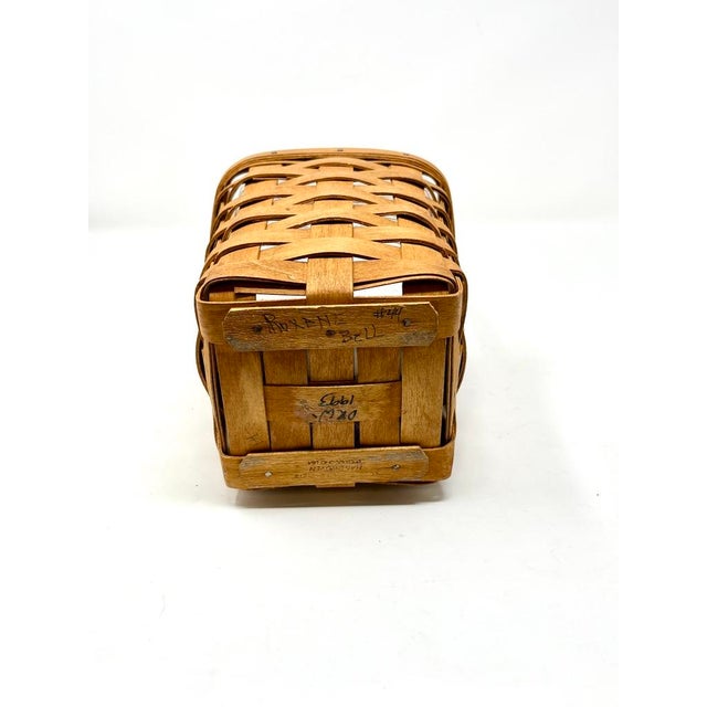 20th Century Longaberger Basket With Original Insert and Paperwork