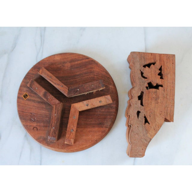 Anglo Indian Carved Wood Plant Stand For Sale - Image 9 of 10