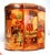 Orange Very Rare Antique Huntley and Palmers Lidded Hinged Biscuit Tin Themed With Monkeys, Children, Cats and Dogs. Circa 1880 - 1900 For Sale - Image 8 of 17