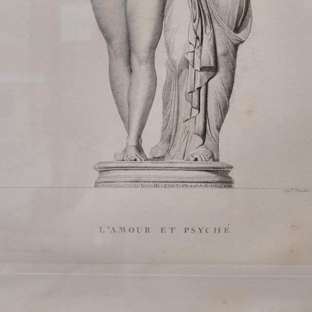 Auguste Boucher-Desnoyers, Love and Psyche and J. B. R. U. Massard Venus De Médici, 1800s, Etching For Sale - Image 10 of 18