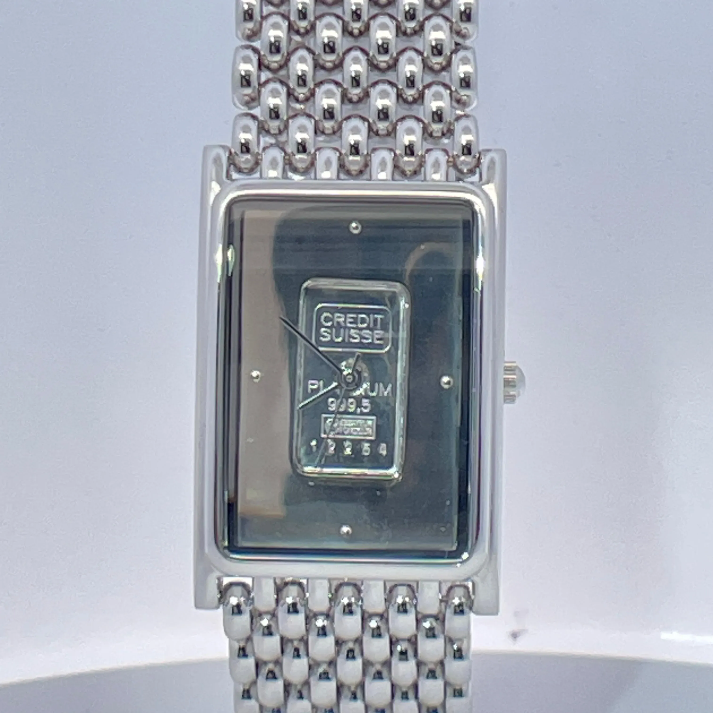 CREDIT SUISSE プラチナインゴット 999.5 1g 腕時計 Swiss Credit Suisse 1g 999.5 Purity Platinum Ingot Classic Watch