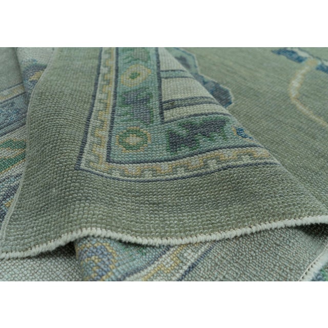 Gray Turkish Oushak Rug 12'2" x 14'4" #19039 For Sale - Image 8 of 8