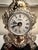French Sterling Silver 925 Pedro Duran Mantel Clock Marble Stand Louis XV Style NWT For Sale - Image 3 of 9