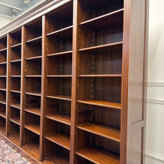 Large Classic English Open Bookcase For Sale - Image 10 of 15