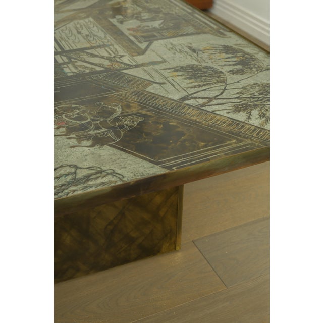 Mid-Century Modern Mid-Century Modern Coffee Table by LaVerne, Brass & Pewter, 1965 For Sale - Image 3 of 12