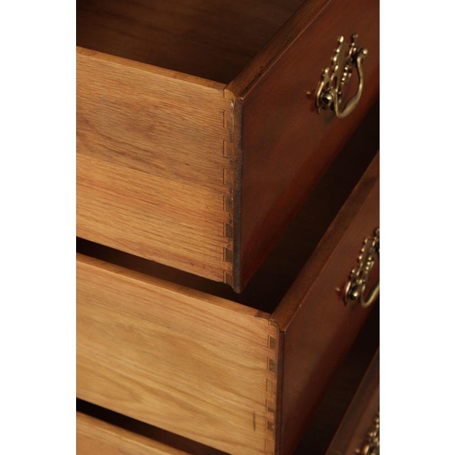 Baker Chippendale Style Mahogany Chest On Chest Highboy For Sale - Image 11 of 18