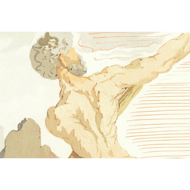 Abstract 1963 Dalí Divine Comedy Engraving Enfer Canto 3 "Charon Et Le Passage De L'Achéron" (Charon and the Crossing of the Acheron) For Sale - Image 3 of 8