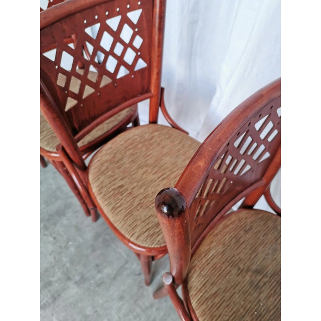 1970s Vintage Italian Bistro Chairs, 1980s, Set of 6 For Sale - Image 5 of 18