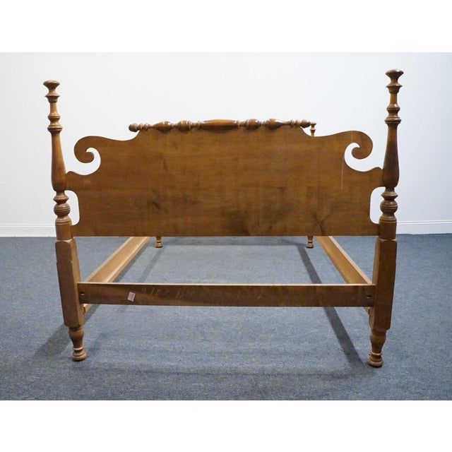 Sprague & Carleton Solid Hard Rock Maple Colonial Early American Full Size Bed 210-400-784 For Sale - Image 9 of 13