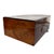 Antique English Victorian Burl Wood Traveling Writing Slope / Lap Desk Box A handsome late 19th-century Victorian...