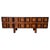 Large Vintage Italian Four Doors Geomagnetic Design Credenza, 1965 For Sale - Image 9 of 9