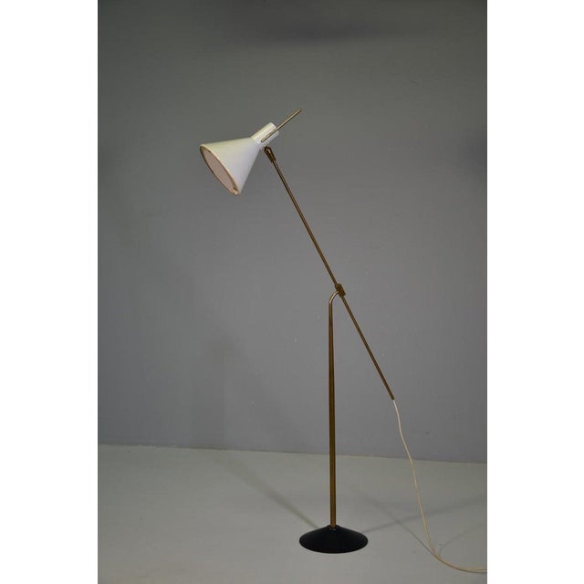 Vintage Brass Floor Lamp from Stilnovo, Italy, 1950 For Sale - Image 12 of 12