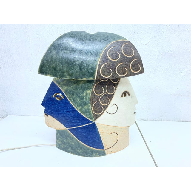 Sculptural Studio Ceramic Table Lamp, 1980s For Sale - Image 14 of 18