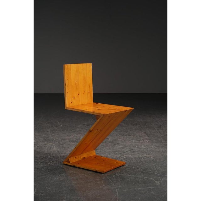 Decorative Accent Zig Zag Chair, 1970s For Sale - Image 12 of 12