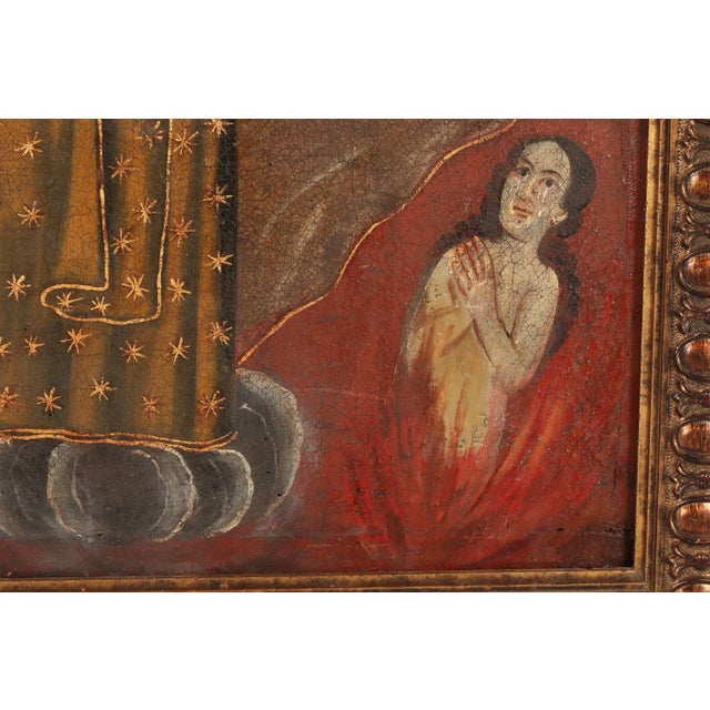Our Lady of Carmel, Oil on Canvas, 19th Century For Sale - Image 10 of 14