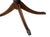Wood Vintage Duncan Phyfe Style Mahogany Oval Coffee Table – Federal Neoclassical Pedestal Base With Reeded Saber Legs & Brass Claw Feet For Sale - Image 7 of 9