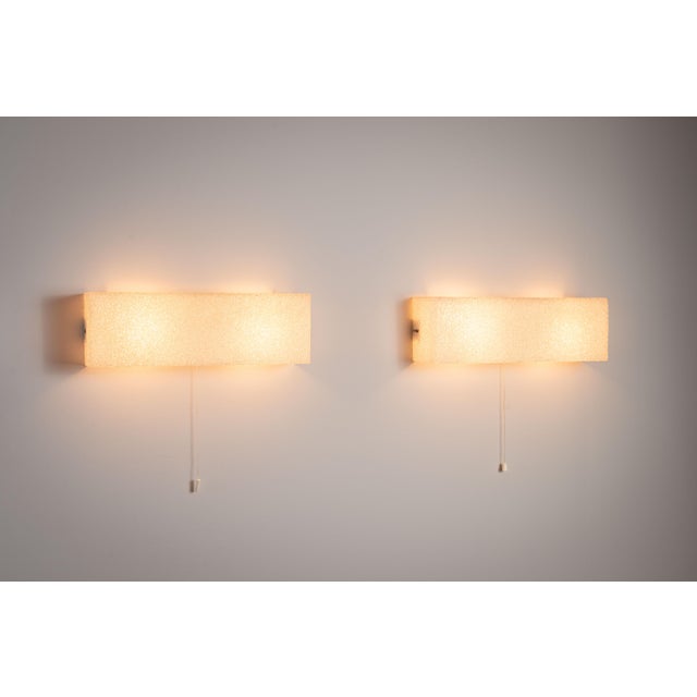 Plastic Vintage Cristallux Wall Lamps, 1970s, Set of 2 For Sale - Image 7 of 17