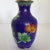 Blue Blue Cloisonné Vases Decorated in Traditional Chinese Wealth Flowers - A Pair For Sale - Image 8 of 13