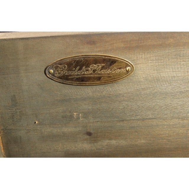 Early 21st Century Guild Master Large Distressed Painted Three-Drawer 'Duchess Chest' For Sale - Image 11 of 12