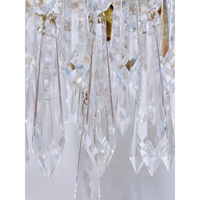 1920's Italian Brass Rim Chandelier For Sale - Image 4 of 11