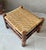 Rustic Chic Mid 20th-Century Hickory Wood & Handwoven Double Twill Plaited Cane Bench For Sale - Image 14 of 18