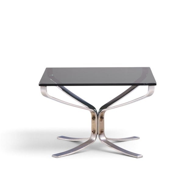 Mid 20th Century Sigurd Ressell for Vatne Møbler Mid Century Chrome Falcon Side End Table For Sale - Image 5 of 9