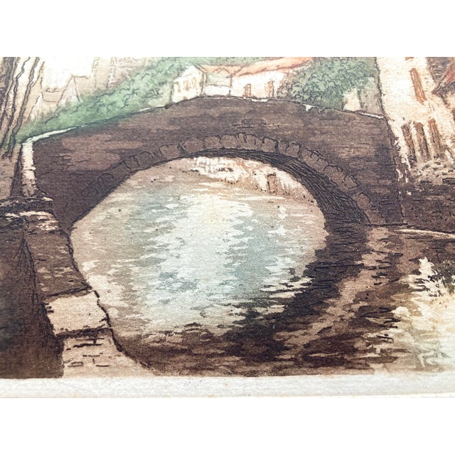 Vintage Landscape Prints of Brugge Belgium by Van Host - A Pair For Sale - Image 4 of 15