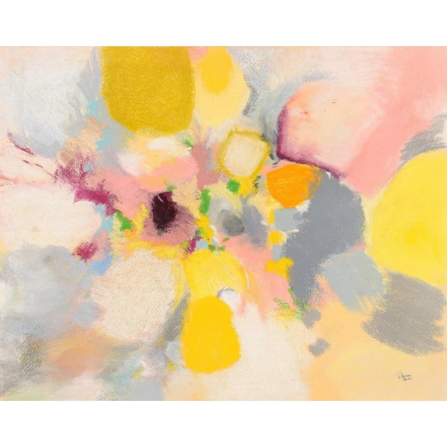 Modern Informel Tachismus Pastel Painting by Rolf Hans, 1962 For Sale - Image 3 of 7