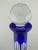 Vintage German Cobalt Blue Crystal Wine Decanter – Heavy Lead Crystal – 28 Oz For Sale - Image 14 of 15