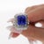 Mid 20th Century Agl Certified 10.10 Carat No Heat Ceylon Cornflower Blue Sapphire & Diamond Ring Size 6.5 For Sale - Image 11 of 12
