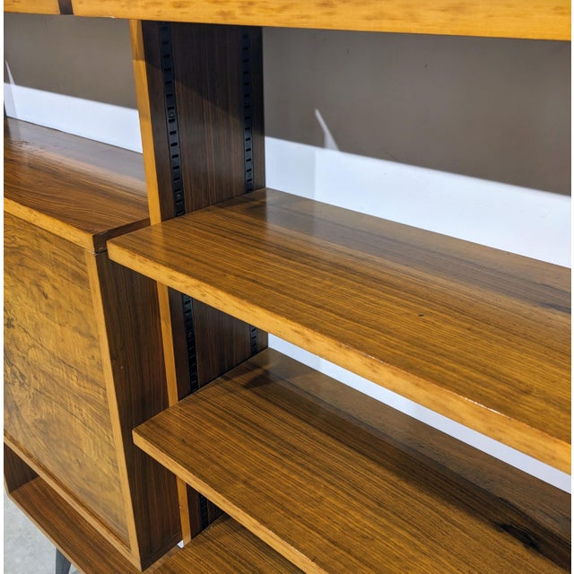 Mid-Century Modular Bookcase with Secretary, 1960s For Sale - Image 9 of 13
