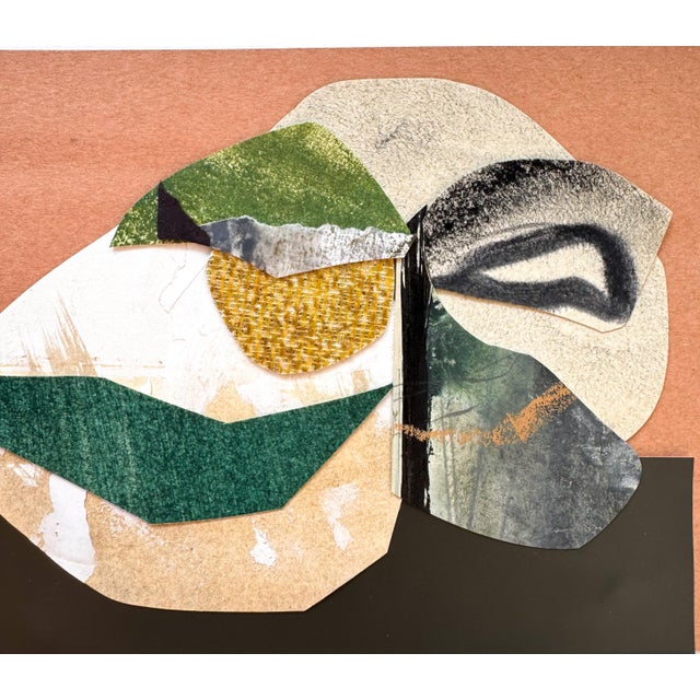 Abstract "New Directive 6" Original Mixed-Media Collage on Paper by Zac Woodiel For Sale - Image 3 of 8