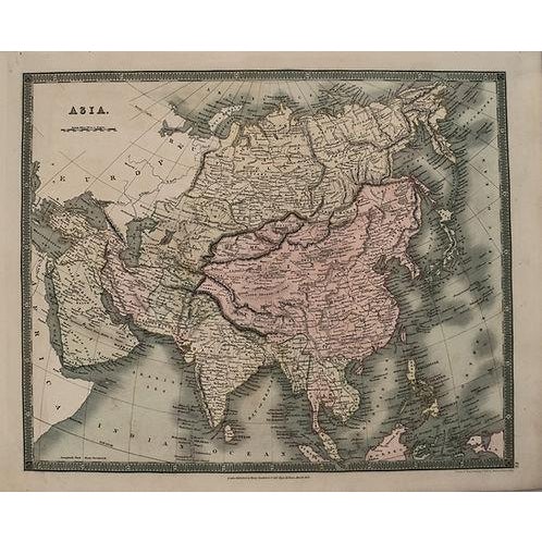 Traditional 1831 Teesdale Map of Asia For Sale - Image 3 of 3