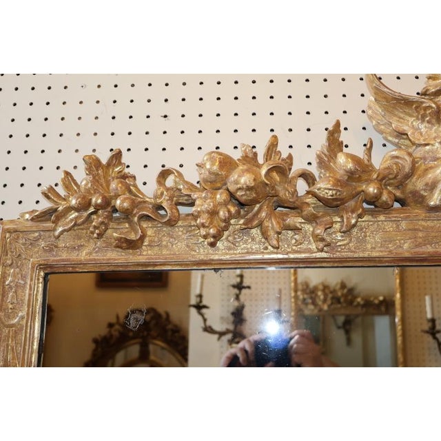 18th Century French Regence Figural Gold Horizontal Mirror For Sale In New York - Image 6 of 14