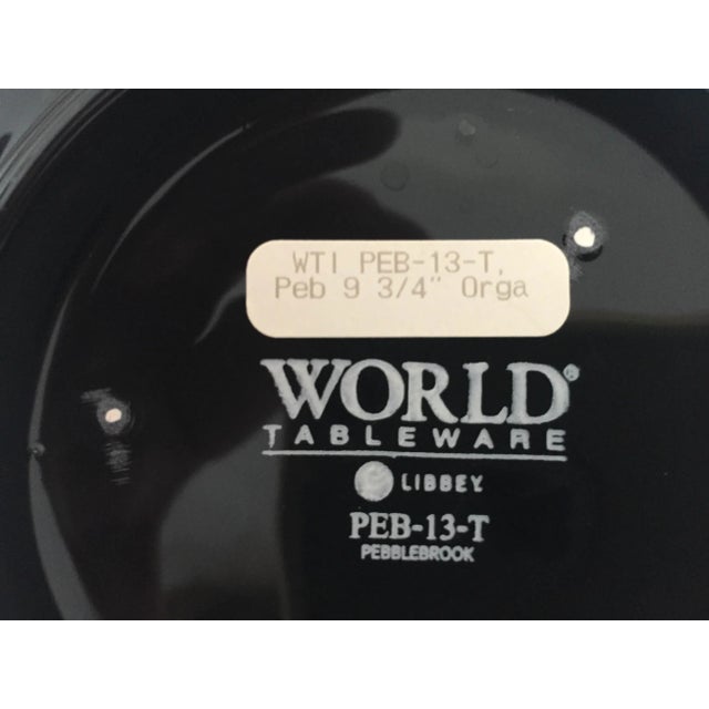 1990s World Tableware Pebblebrook Brown & Tan Platter /Bowl - a Pair For Sale - Image 5 of 7