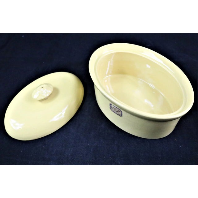 Late 19th Century French Yellow Ware Cassarole W/ High Domed Lid For Sale - Image 6 of 8