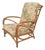 Vintage Heywood Wakefield Mid Century Modern BentWood Rattan Lounge Chair For Sale