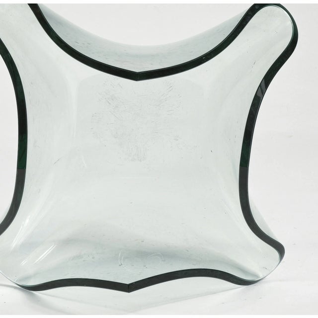 Glass Glass Centerpiece, 1990s For Sale - Image 7 of 9