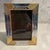 Vintage Art Deco Chrome & Brass Picture Frame With Velvet Sides, C. 1935–1945 For Sale - Image 4 of 5