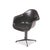 Black Vintage Chairs by Eames, 1970s, Set of 6 For Sale - Image 8 of 10