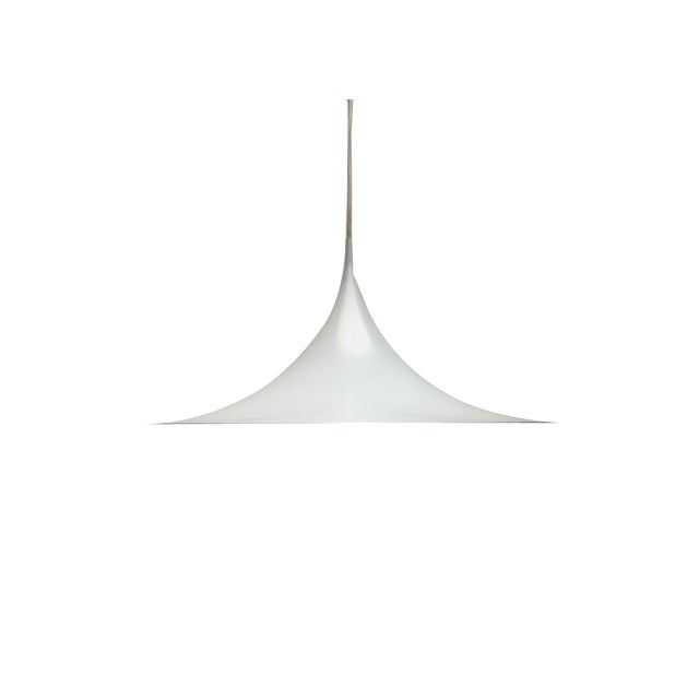 Vintage Semi Pendant Lamp by Bondrup & Thorup for Fog & Mørup, 1970s For Sale