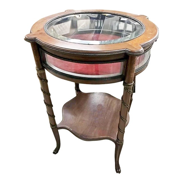 1990s French Bijouterie Vitrine Table For Sale