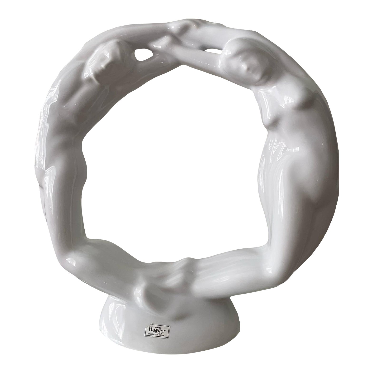 1980s Haeger Circle of Love Sculpture Chairish