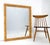 Large 36x44 c1970s Rectangle Rattan Cane Bamboo Frame Wall Mirror MINT For Sale - Image 10 of 15