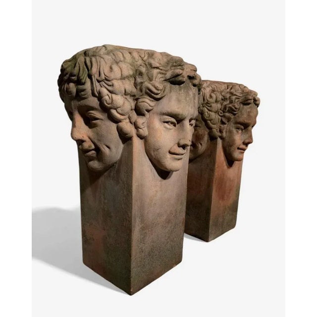 Ceramic Large Tuscan Terracotta Planters, 1930s For Sale - Image 7 of 13