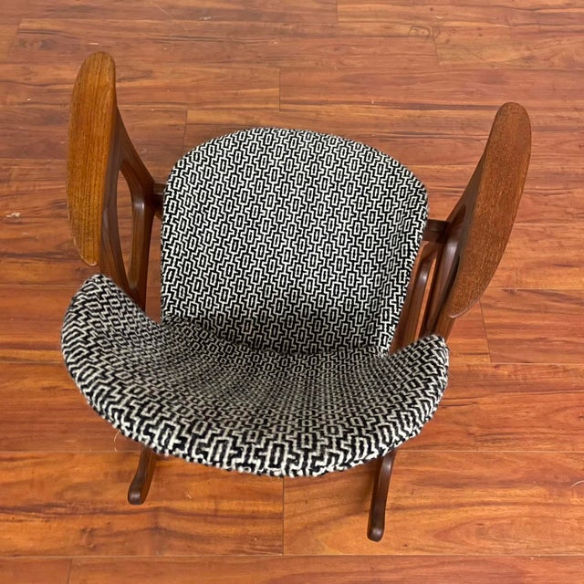 Aage Christiansen Danish Teak Rocking Chair - Mid-Century Modern For Sale - Image 11 of 16