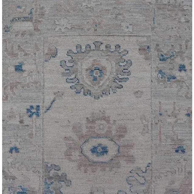 2020s Modern Oushak All-Over Floral Design Runner by Keivan Woven Arts 2'11 X 12'11 For Sale - Image 5 of 8