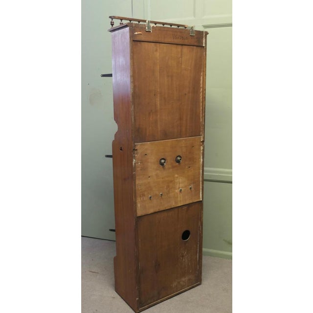 Brown Antique French Marine Vanity Cabinet with Sink, 1910 For Sale - Image 8 of 9